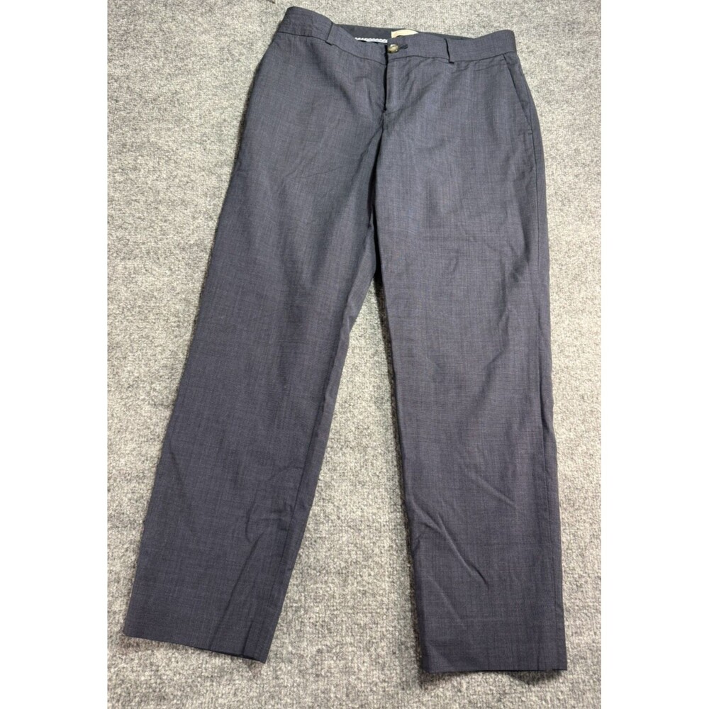 Banana Republic Martin Fit Wool Pants Women’s Size 6 Blue Straight Leg Dress
